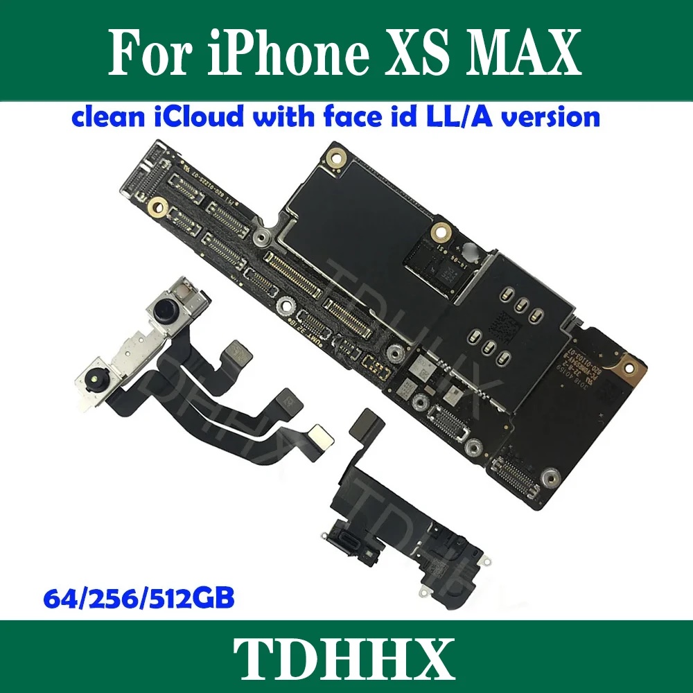 CC Motherboard For iPhone XS MAX Clean iCloud 64gb Mainboard With System 256gb Logic Board 512gb Ful