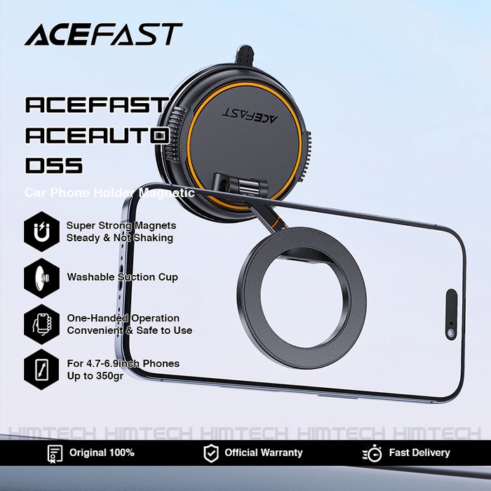 ACEFAST ACEAUTO D55 Holder Mobil Magnet Foldable Car Mount Magnetic Phone Holder Dudukan Magnet HP