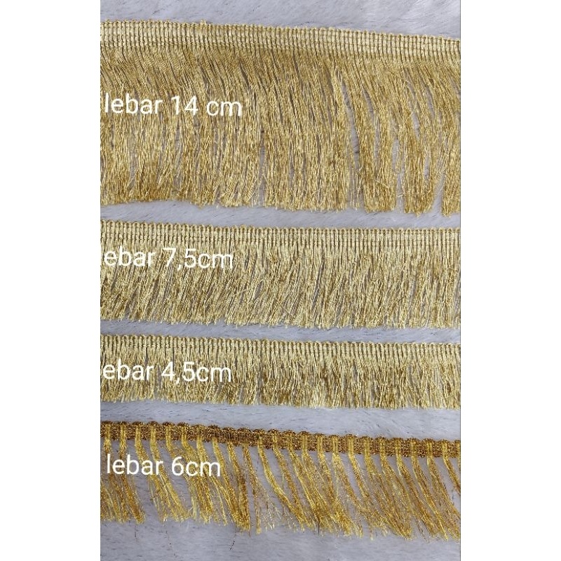 ACCMT- Renda rumbai gold silver isi 17 yard