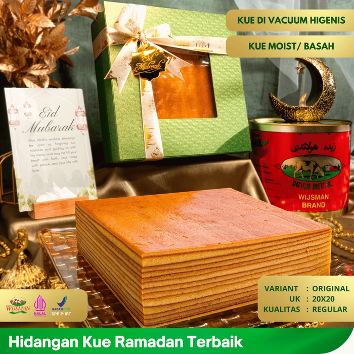 

(KUALITAS REGULER) KUE LAPIS LEGIT 20x20 ORIGINAL WISMAN 100% HALAL