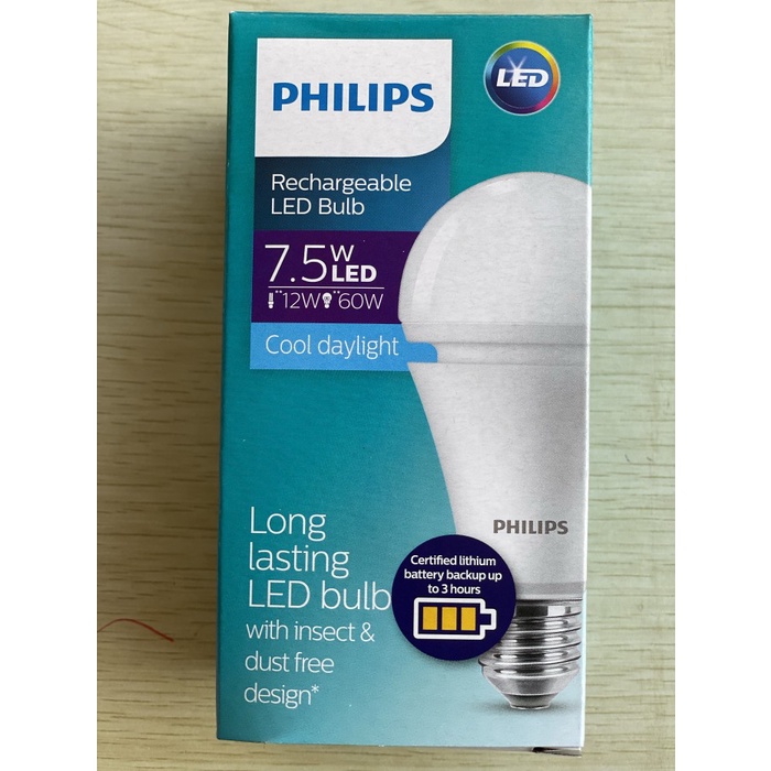 Philips led buld emergency lampu emergency philips 7 watt 7w lampu eme