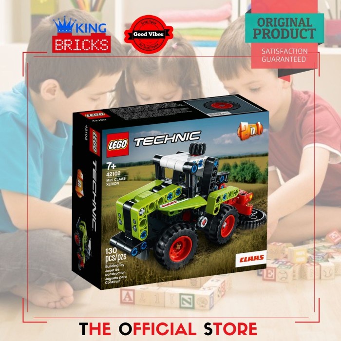 LEGO Original TECHNIC 42102 Mini CLAAS XERION - Mainan Anak Edukasi