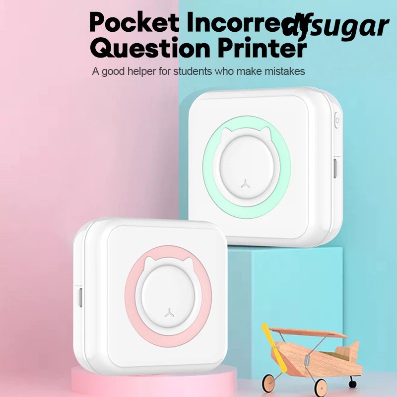 Mini Cute Thermal Printer Bluetooth Portable Label Printer Picture Foto Receipt Barcode Memo Printer