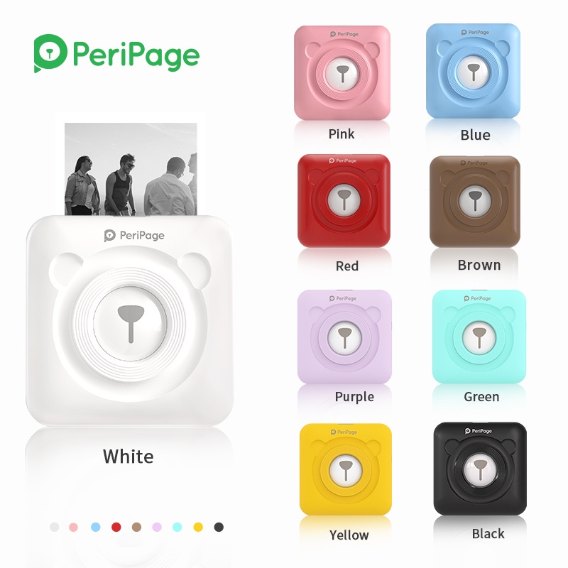 PERIPAGE Printer A6 304 Dpi BONUS Gift Mini Printer Resi Thermal Bluetooth