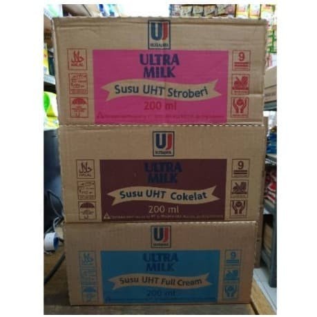 

(Good) reguler Susu Ultra 200 ml ultramilk 200ml Coklat strawberry full cream