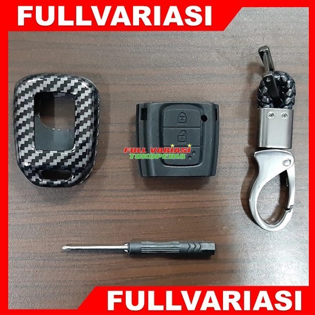 READY STOCK CASING REMOTE KARBON ALARM MOBIL HONDA MOBILIO