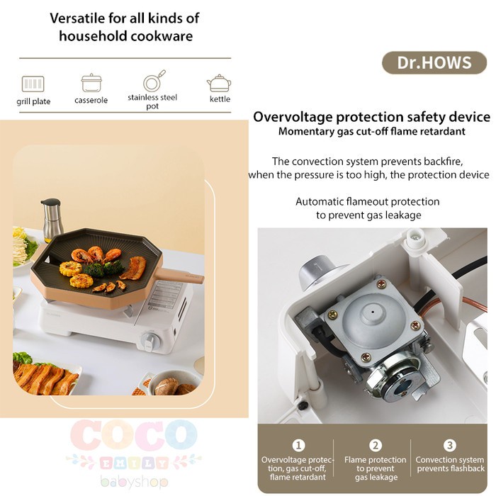 Dr HOWS Korea Twinkle Stove Portable Camping Gas Stove Standard Ready