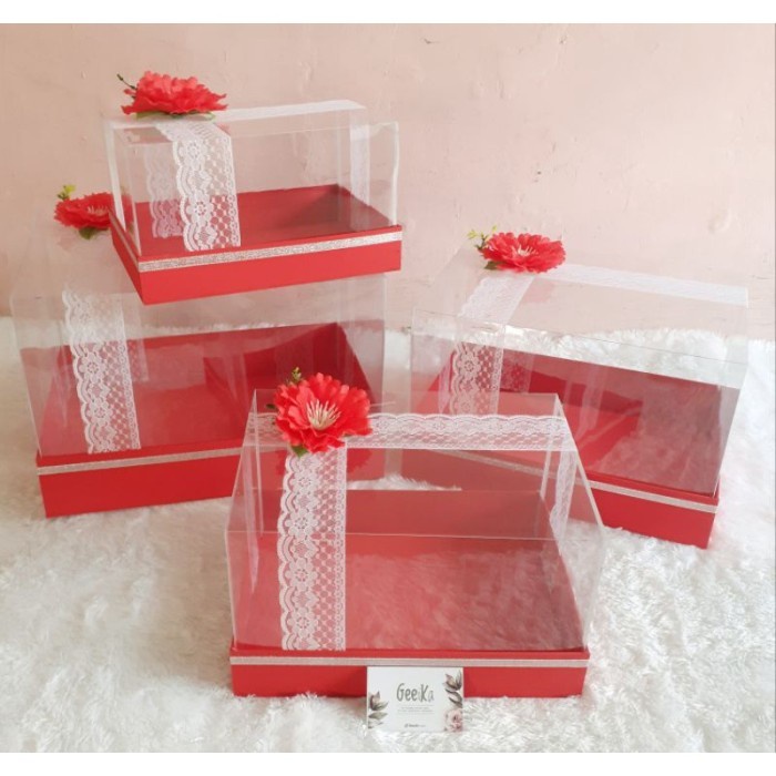 JTTOP BOX KOTAK SESERAHAN HANTARAN PERNIKAHAN LAMARAN TUNANGAN PAKET 4 KOTAK