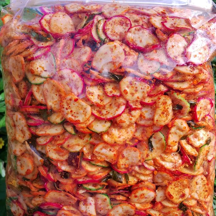 

1kg seblak kerupuk bulat kerupuk bawang pedas daun jeruk
