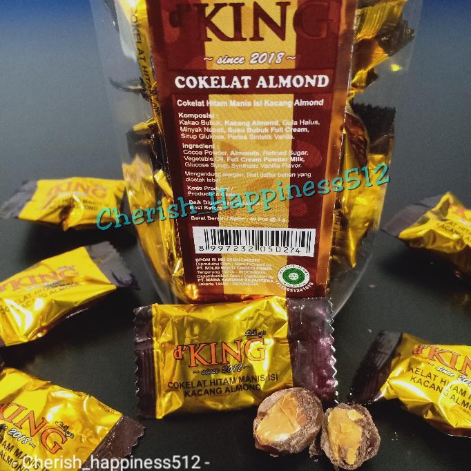 

1 Kotak (4 Toples Kecil) D'King Bonibol Cokelat Almond & Chocoberry Almond Chocolate Food Coklat
