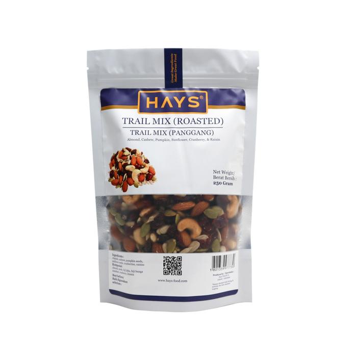 

TRAIL MIX (Roasted) 250 GRAM Almond Mede Cranberry Raisin Pumpkin Sunflower / Campuran Kacang