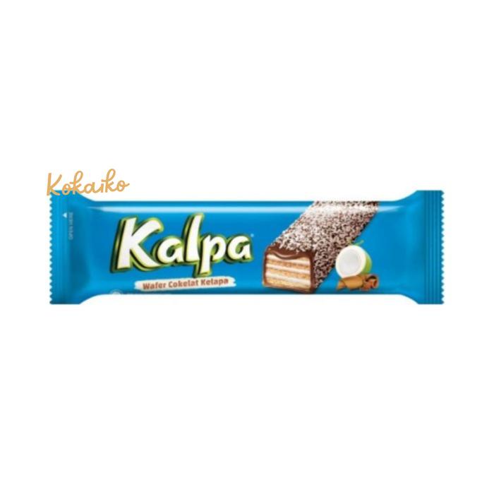 

Kalpa Wafer Cokelat Kelapa 1 Box isi 12 pcs @28gr - Wafer Coklat Kelapa