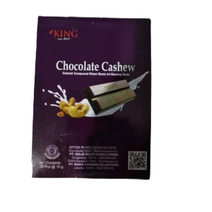 

Coklat Cashew D'KING 1 dus isi 4 pak Camilan Cemilan