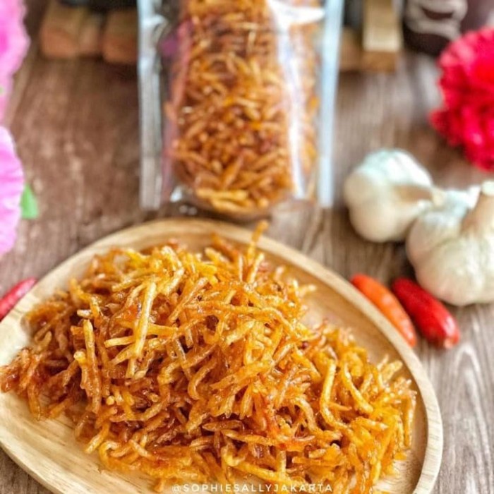 

Kering Kentang Mustofa Pedas Manis Garing