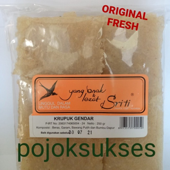 

Sriti Krupuk Gendar 250gr