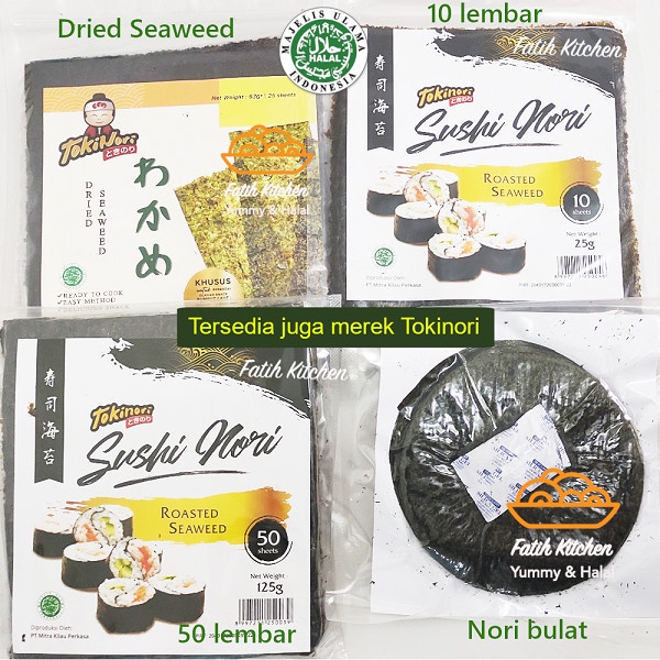 

Sakao Nori Sushi Spesial 10 lembar Halal MUI - Seaweed Rumput Laut