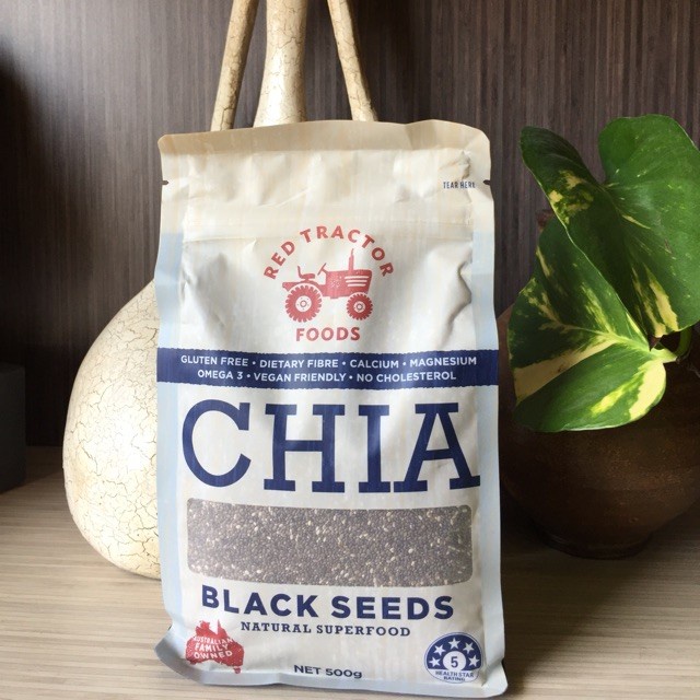 

Red Tractor Australian Chia Black Seeds 500gr Biji Chia Hitam Import