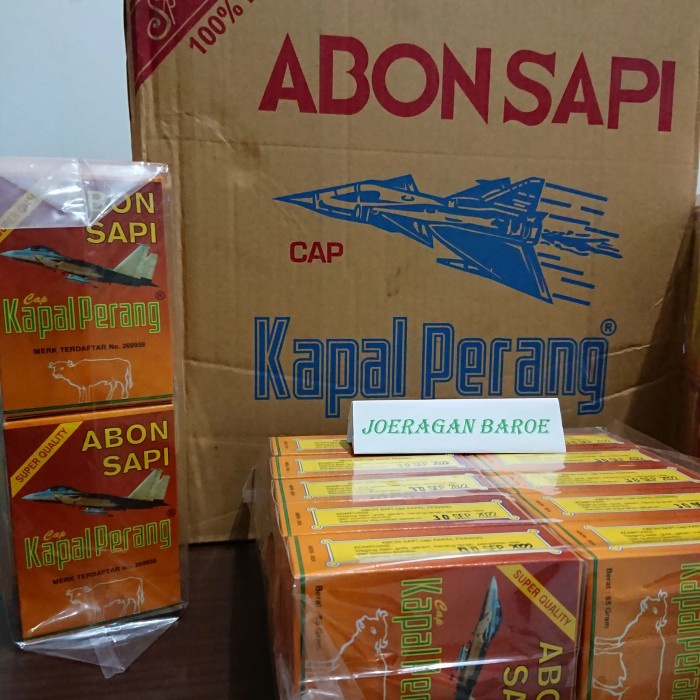 

1 Pak abon sapi kapal perang isi 10 pcs
