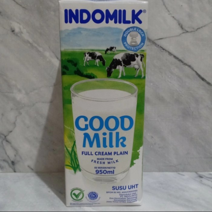 

(Good) Indomilk good milk full cream plain 950ml