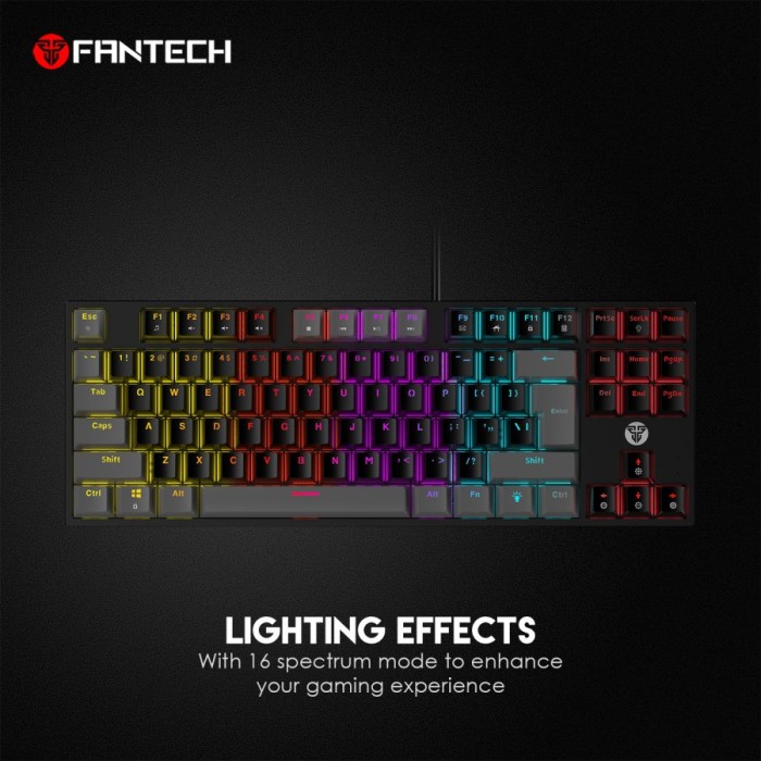 [Good] FANTECH ATOM MK876 RGB MECHANICAL Gaming Keyboard