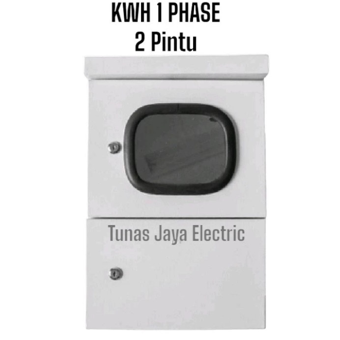 (Good) Box Panel KWH Meter 1Phase (Kaca 2Pintu) Model Topi OUTDOOR