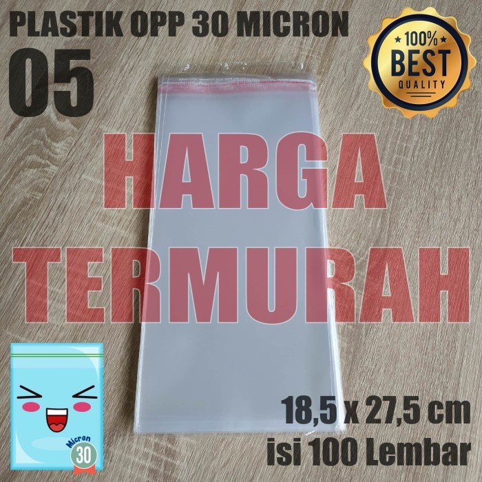 pernakpernik- Plastik Opp 18x27,5 Cm 30 Micron Plastik Opp Lem Plastik Opp Seal