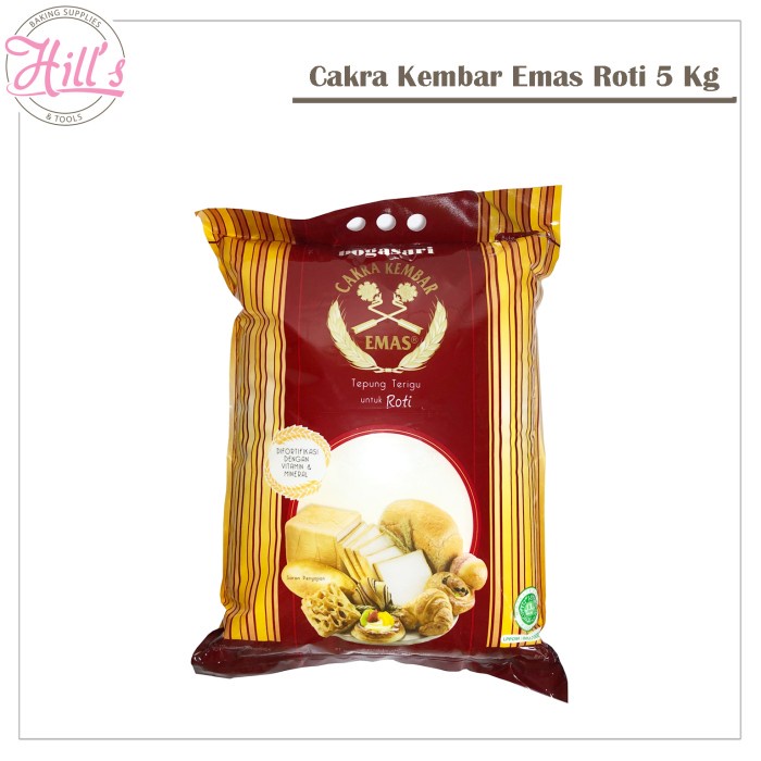 

CAKRA KEMBAR EMAS ROTI 5 kg / TEPUNG BOGASARI PROTEIN TINGGI 5kg