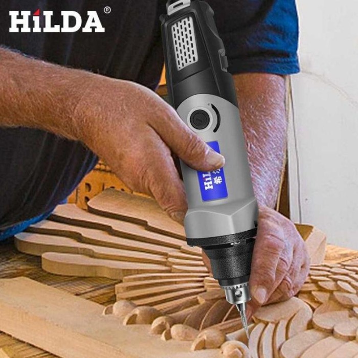 MESIN BOR LISTRIK PAHAT TATAH KAYU ALAT PUTAR DREMEL POLISHING EGRAVER