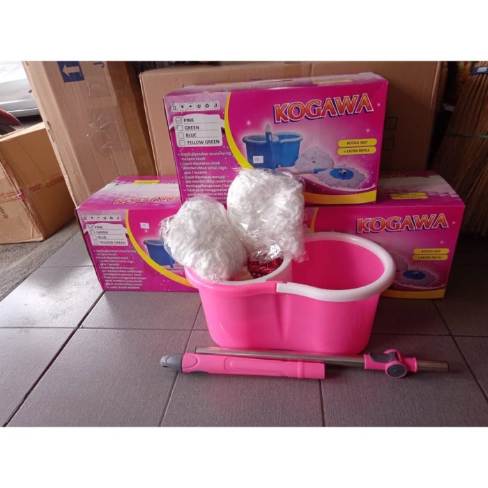 *Ready* Spin Mop Amor Kain Lap Pel Otomatis Am601 Atau 602