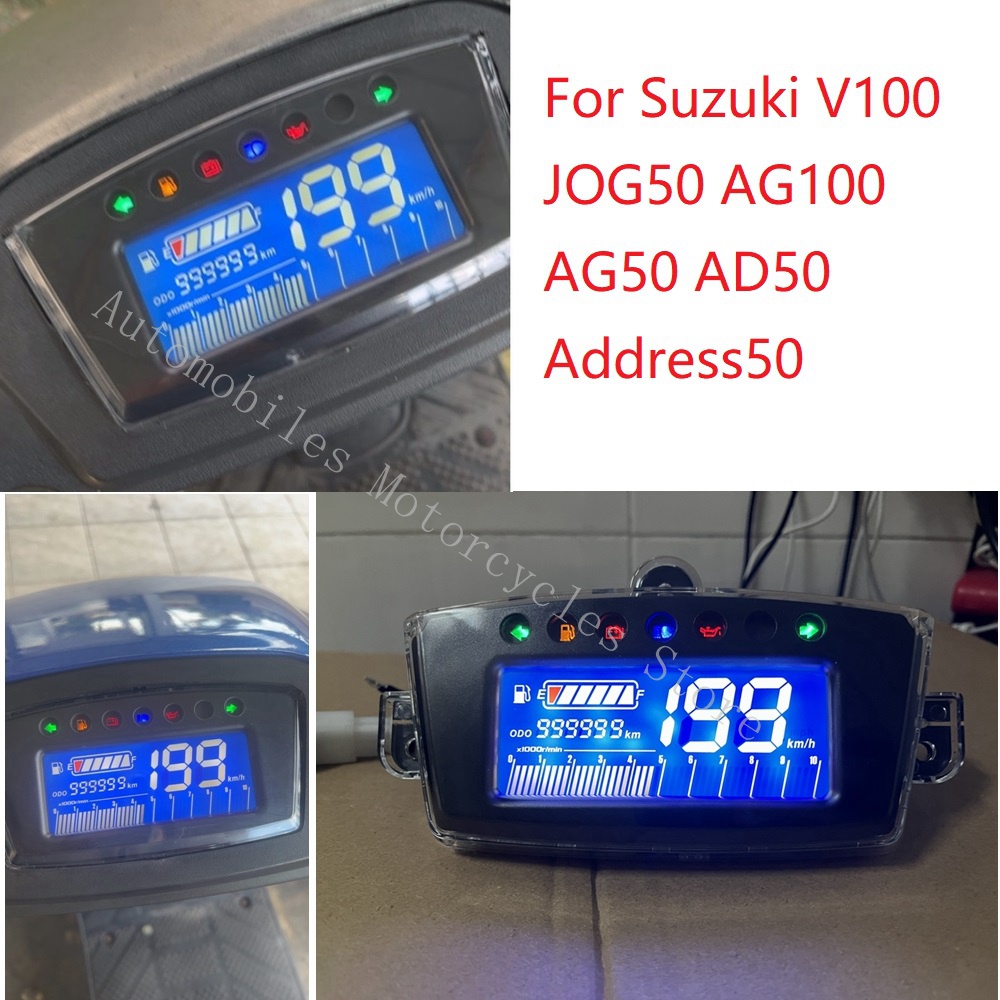 Digital Meter For Suzuki Address V100 Jog50 Ag100 Ag50 Ad50 Address50 Motorcycle Speedometer Rpm
