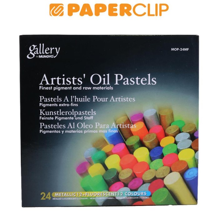 

CRAYON OIL PASTEL MUNGYO FLUORESCENT & METALLIC 24C MOP24MF