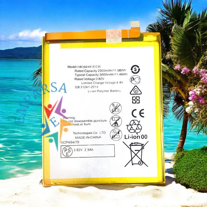 Baterai For Hp Hwei Nova 2 Lite / HB366481ECW - Batre Batere Battre Batery Battrey Batrai Nova2 Lite