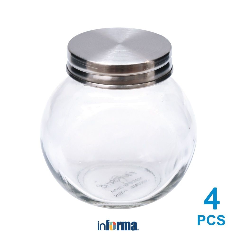 {{ Informa Elemental Kitchen Set 4 Pcs Sheila Tempat Bumbu Dapur Seasoning Jar Toples Bumbu Dapur