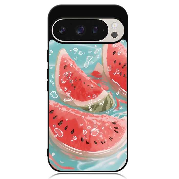 Hybrid Case Custom Hardcase Google Pixel 9 8 7 6 5 4 4A 3 3A 2 Pro XL 4G 5GWater splash watermelon R