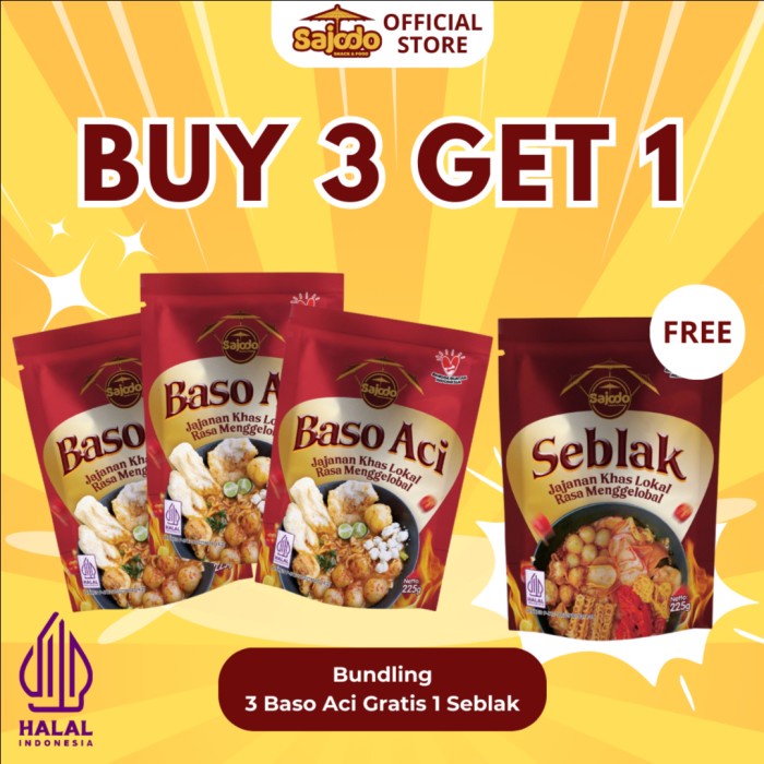

3 Baso Aci Free Seblak Sajodo Snack & Food