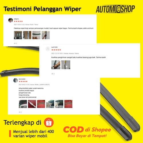 [Good] Wiper Kaca Mobil Frameless Avanza All New Avanza GrandNew Avanza BONUS