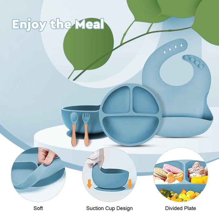 ..... 6Pcs Peralatan Makan Bayi/Tempat Makan Bayi/Alat Makan Bayi/Set Alat Makan Bayi