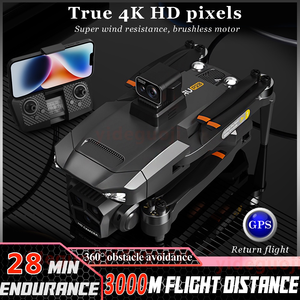 P20 Brushless Drone 4K Professional Aerial Photography Drone With Camera Gps Positioning Laser