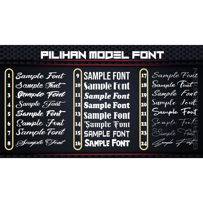 (Good) Stiker Cutting Kaca Mobil, Stiker Custom, kaca belakang