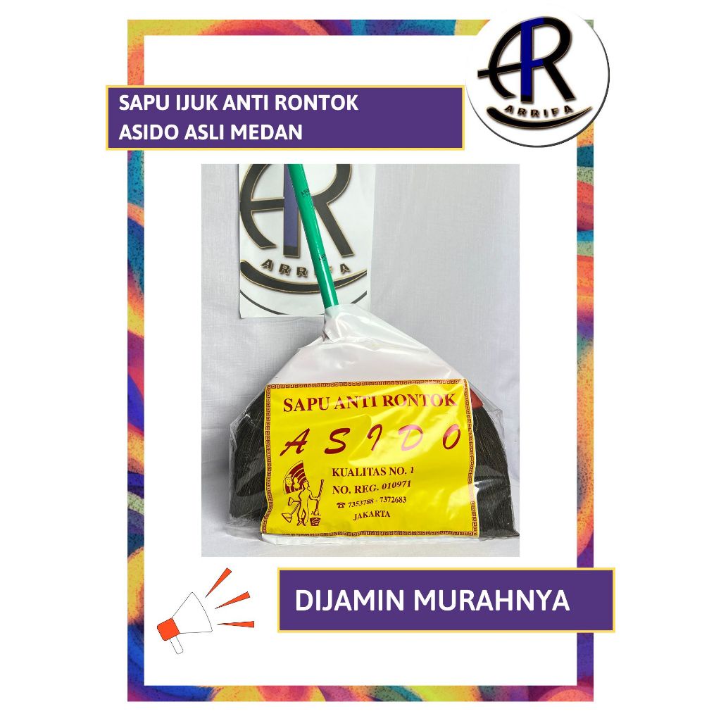 UM1 Orinal ASIDO Sapu Lantai Ijuk Anti Rontok asli Medan