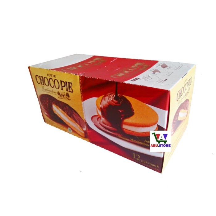 

(Good) Lotte Choco Pie isi Marshmallow - Kemasan Box isi 12 pcs x 28gr