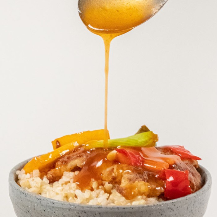 

(Good) Baked Tilapia N` Oat with Sweet & Sour Sauce. Healthy Diet Catering