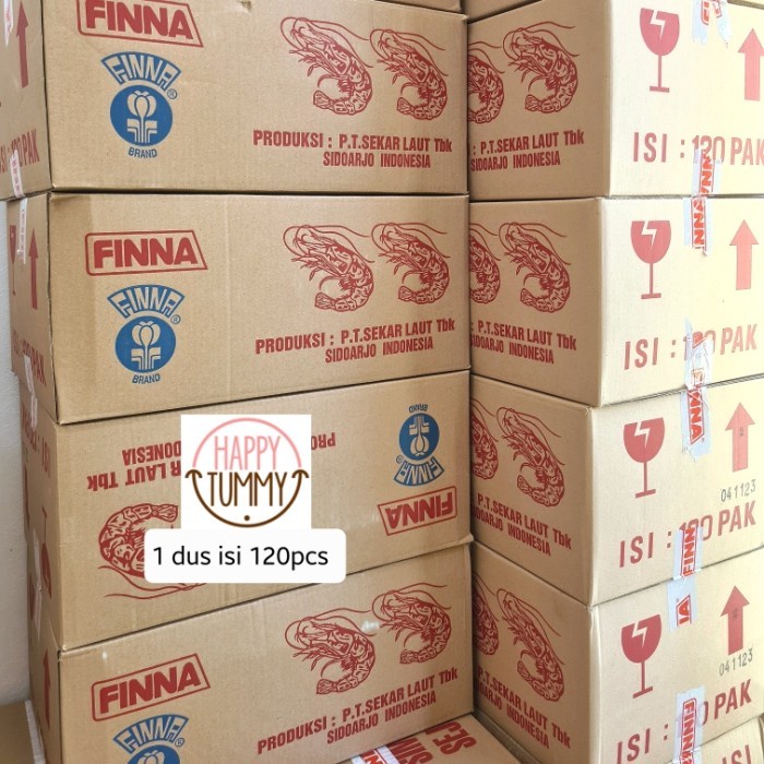 

(Good) Finna kerupuk 1dus isi 120pcs udang siap makan resto katering