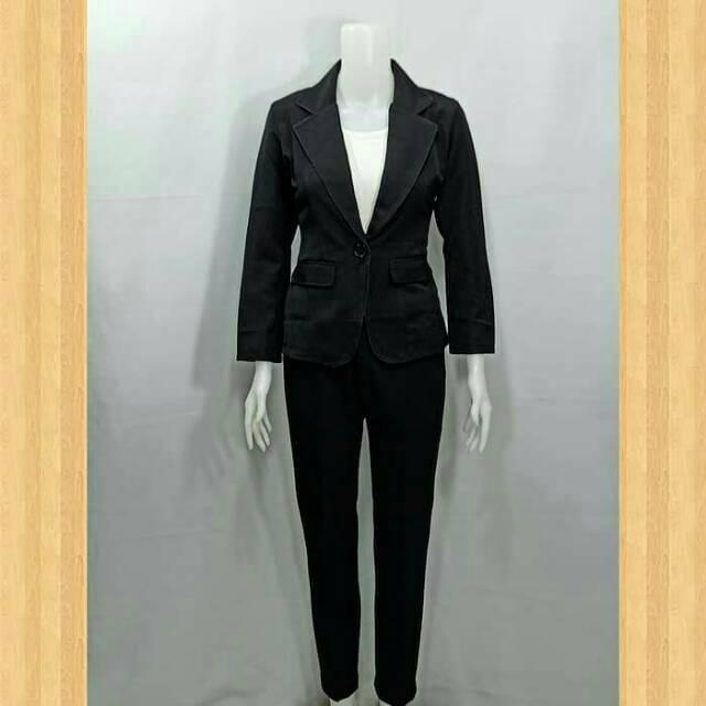 Setelan Blezer Celana Atau Rok Muslim Wanita Setelan Blazer Formal Wanita Setelan Blazer Rok Panjang