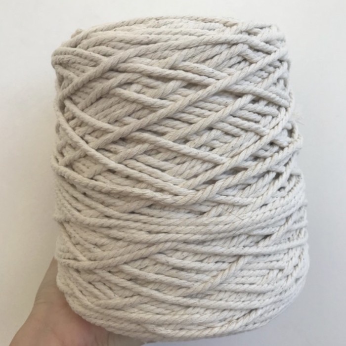 

(Good) TALI KATUN MACRAME COTTON ROPE MAKRAME - BEIGE 4mm
