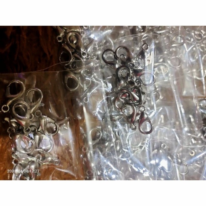 

(Good) Pengait Gelang/Kalung. Kakak Tua kecil Silver