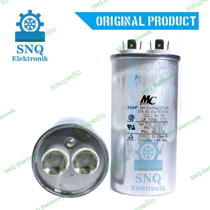 KAPASITOR AC 30UF / CAPASITOR 30 UF MC / KAPASITOR AC 1 PK