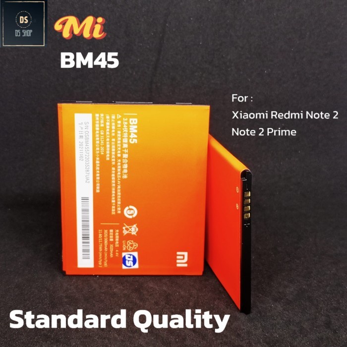 (Good) Baterai Batre Battery BM45 Brain Power Xiaomi Redmi Note 2
