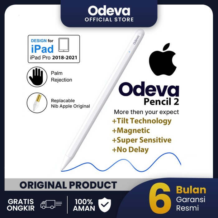 (Good) Odeva Apple Pencil 2 Original BNIB Stylus Ipad (NEW GEN)