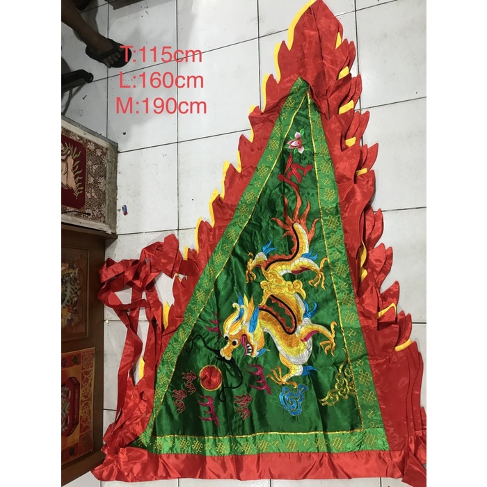 Bendera Naga 5 Warna Panca Warna 1,5 Meter Bendera 5 Warna Besar Set